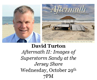 David Turton will be signing his books at BookTowne, Manasquan, New Jersey next Wednesday October 29th at 7:00 pm. Click here for more info.