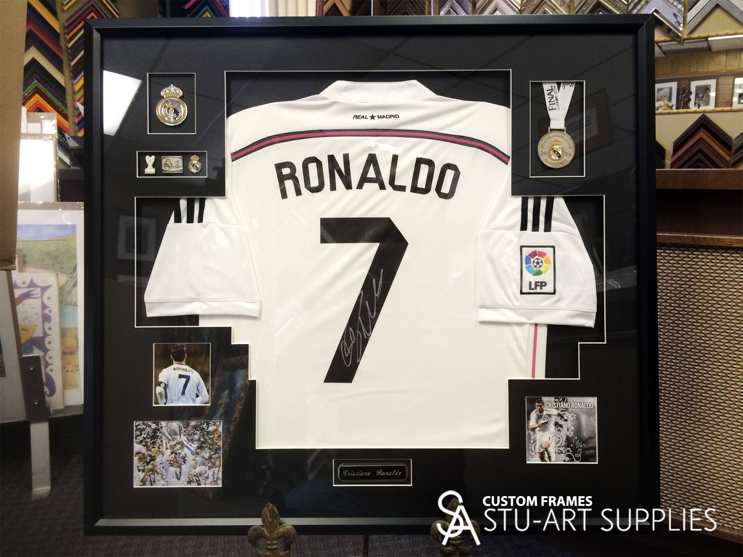 ronaldo framed jersey