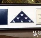 Custom framed US Capitol flag by Stu-Art Supplies